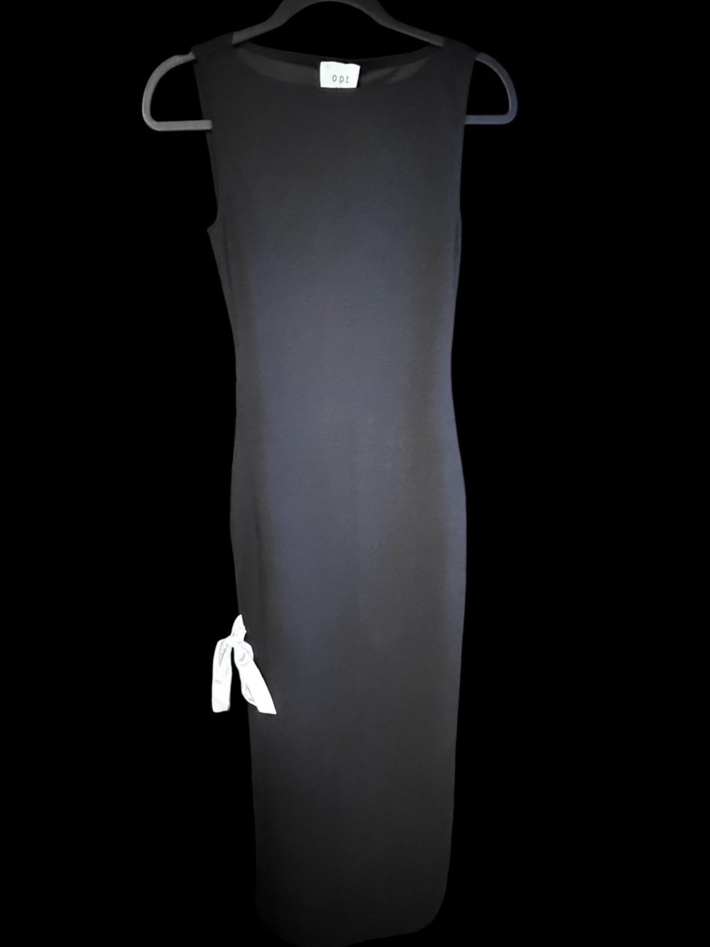 Few Moda o.p.t. High Slit Side Tie Stretchy Maxi Dress Sleeveless NWT